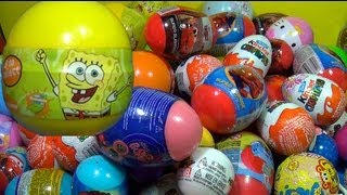 SpongeBob Surprise Egg 1of 80 Surprise Eggs Kinder Surprise Eggs [upl. by Cutty95]