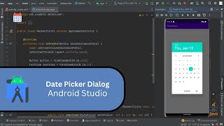 How to create date picker dialog in Android Studio using java [upl. by Taka634]