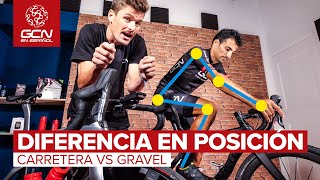 Gravel VS Carretera  Diferencia en las POSICIONES de cada Bici [upl. by Iveson]