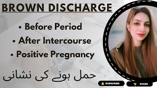 brown discharge before period  brown discharge kyu hota hai  mommy expertise [upl. by Arria]