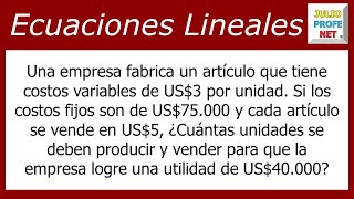 ECUACIONES LINEALES  Problema 11 [upl. by Kubis]