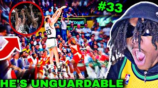 LARRY BIRD WAS UNGUARDABLE Larry Bird ULTIMATE Mixtape  keydrik reacts [upl. by Anerys56]