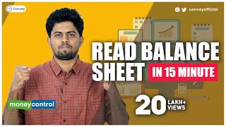 How to Read Balance Sheet on Moneycontrol Hindi Part 1 [upl. by Drarreg]