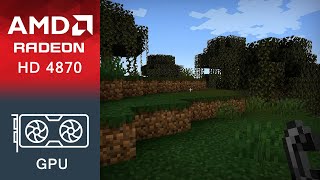 Minecraft Gameplay AMD Radeon HD 4870 [upl. by Norby965]