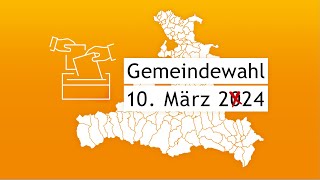 Gemeindewahl 2024 [upl. by Ahsenik]