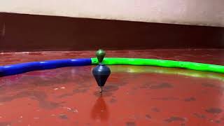 Two bambaram spinning top inside a ring will it collide with each other 3 next video [upl. by Mcintyre]