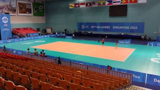 Watch how the OCBC Arena transforms into a volleyball court in 24 hrs [upl. by Ansev677]