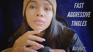 ASMR  Fast amp Aggressive Tapping with Acrylic Nails ✨ [upl. by Ela]