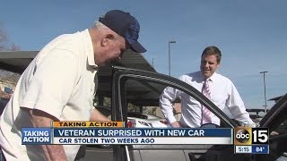 Valley veteran gets new car after his was stolen [upl. by Fonzie]