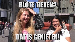 Straatvraag Blote tieten of niet [upl. by Eniamreg]