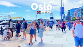 Oslo Norway 🇳🇴 Summer Walk 2022  4K60fps HDR  Walking Tour [upl. by Wilcox]