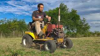 Fuimos a CORTAR PASTO con el TRACTORCITO 🚜 y casi corta BIELA 😅 [upl. by Suirtemed]