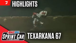 USAC Sprints Showdown At Texarkana 67  quotWingless Short Track Natsquot At Texarkana 67 Speedway 9824 [upl. by Eadrahc]