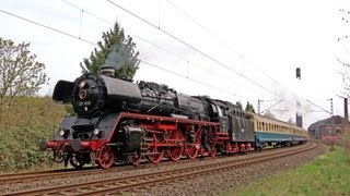 German Pacific Steam Locomotives in Ruhr District April 2013 [upl. by Booma]