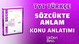 SÖZCÜKTE ANLAM  1  2022 TYT TÜRKÇE  345 YAYINLARI [upl. by Sadira]