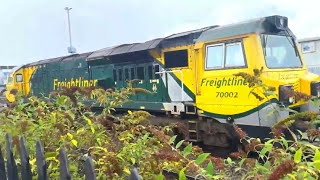 Freightliner class 70 passing Acton main line [upl. by Eillib]