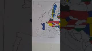 Map of Europe  France 2024 france europe flag [upl. by Eiliab]