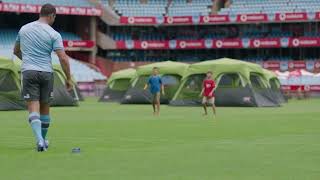 Kick it with Morné Steyn at the Vodacom Red Father and Son Campout 2022 [upl. by Essinger]