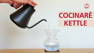 Cocinaré Gooseneck kettle review for tea brewing [upl. by Dareece]