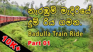 නැරඹුම් මැදිරියේ දුම්‍ රිය ගමන  Badulla Train Ride train badulla trainride srilankanews [upl. by Josey589]