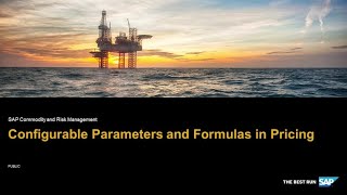 Configurable Parameters and Formulas in Pricing  SAP Commodity and Risk Management [upl. by Tiffa]