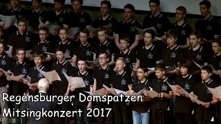 Regensburger Domspatzen  Ausschnitte aus dem 8 Mitsingkonzert 2017 Gast Blaskapelle Josef Menzl [upl. by Kiah]