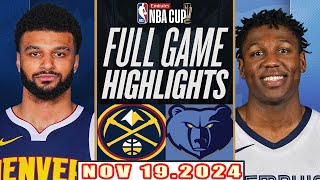 Denver Nuggets VS Memphis Grizzlies FULL GAME Highlights Nov 192024 NBA Season 202425 [upl. by Stephen]