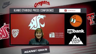 WSU WBB Kamie Ethridge Press Conference  Texas Tech Week  111324 [upl. by Akedijn]