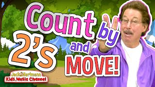 COUNT by 2s and MOVE  Jack Hartmann [upl. by Iahc745]