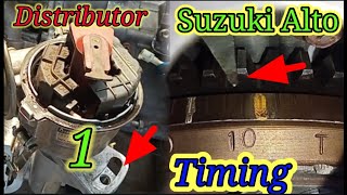 How to install the distributor  Learn To Do Suzuki Alto Distributor Timing  setting distributor [upl. by Bernhard834]