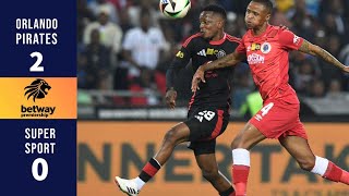 Orlando Pirates vs Supersport Betway Premiership 202425 [upl. by Sikorski720]