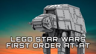 Lego Star Wars MOC Preview  First Order ATAT [upl. by Niamrej]