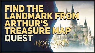 Find the landmark from Arthurs Treasure Map Hogwarts Legacy [upl. by Eugor]