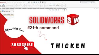 How to use thicken in solidworks [upl. by Ereveniug]