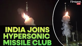 LIVE Indias Successful Test of Hypersonic Missile Puts It Among Elite Group [upl. by Giacopo]