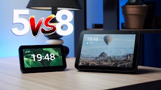 Echo Show 5 vs Echo Show 8  Qual a MELHOR para VOCÊ  comparação [upl. by Siloum935]