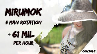 💲 MIRUMOK 5 MAN ROTATION  MONEY  H 2020 💲 Spot Review  Black Desert Console BDO [upl. by Bertha]