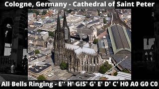 Cologne Germany  Cathedral  St Peter and the Virgin Mary  PLENUM of 11 Bells [upl. by Aneda]