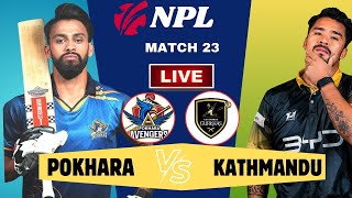 🔴KATHMANDU GURKHAS VS POKHARA AVENGER MATCH 24 NEPAL PREMIER LEAGUE2024  LIVE SCORE amp COMMENTRY NPL [upl. by Laundes614]