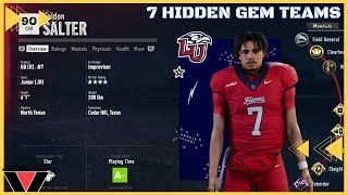 7 Hidden Gem Teams For CFB 25 Dynasty Mode [upl. by Filomena]