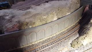 Blackwood N Gauge layout retaining wall [upl. by Dnomsed]