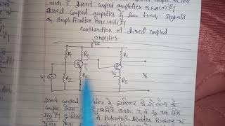 Analog Electronics Direct coupled amplifier lecture 2 [upl. by Ahcatan]