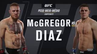 UFC 202 DIAZ VS MCGREGOR LUTA COMPLETA FULL FIGHT UFC 2 PS4 [upl. by Isobel]