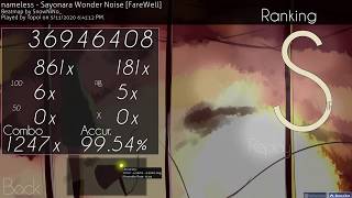 osu 1  Sayonara Wonder Noise by nameless FareWell HDHR [upl. by Eirrej]