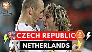 Netherlands vs Czech Republic 23 All Goals amp highlights  UEFA Euro 2004 [upl. by Hgielrahc]