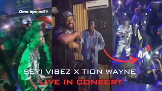 Seyi Vibez amp Tion Wayne In Studio  Loseyi Shutsdown Balloranking Live Snubbing Salo On Stage [upl. by Redep25]