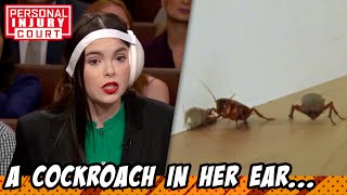 Teacher Sues After Finding A COCKROACH In Her Ear 🪳  Personal Injury Court [upl. by Coopersmith]