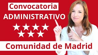 Opositar a Administrativo Comunidad de Madrid 2023 [upl. by Enytsuj480]