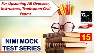 NIMI MOCK TEST SERIESFIRST SEMESTER ITI DRAUGHTSMAN CIVILENGG DRAWINGCIVIL ENGINEERING EXAMS [upl. by Gnad]