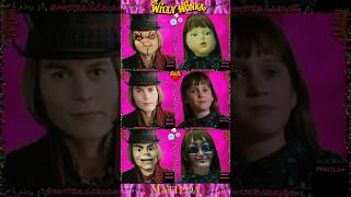 Willy Wonka Chucky Vs Matilda YoungHeeTikTok Bad Romance Challenge Humor shorts YouTube [upl. by Abihsat]